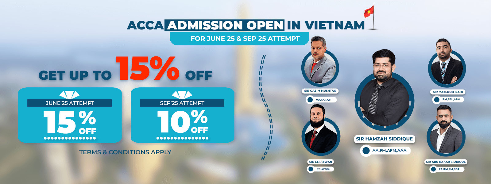 admission open for acca courses in vietnam - hamzah academy
