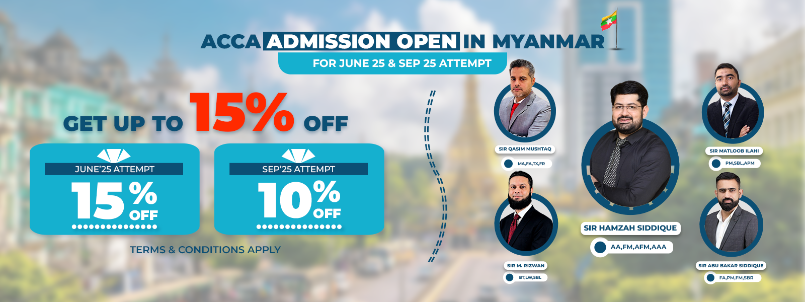 admission open for acca in Myanmar at Hamzah Academy