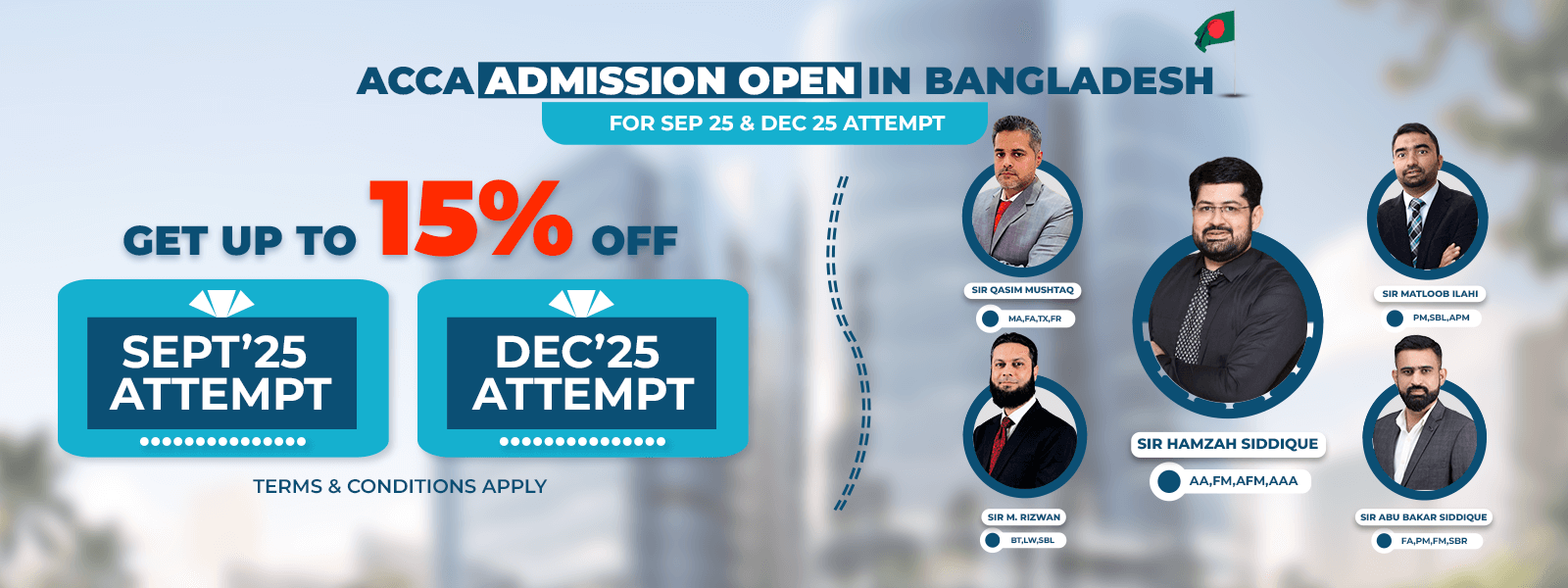 admission open for acca in bangladesh