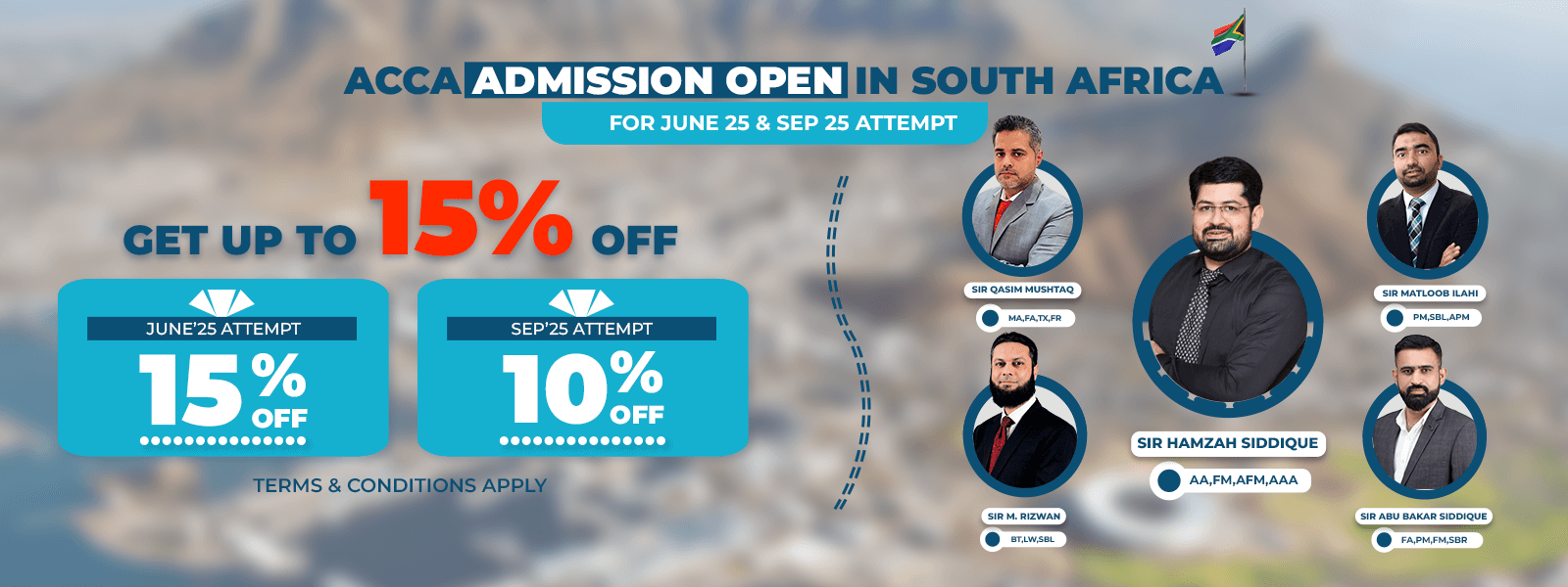 admission open for acca in south africa at hamzah academy