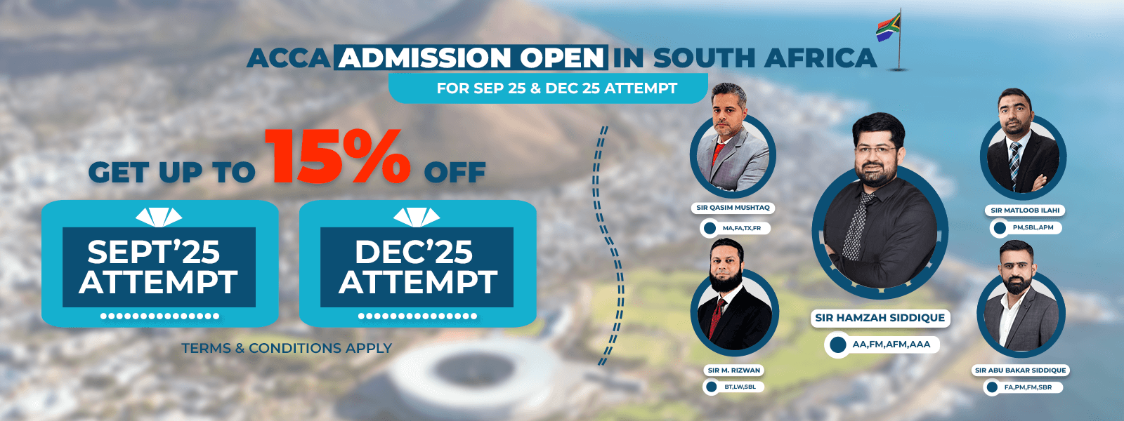 admission open for acca in south africa at hamzah academy